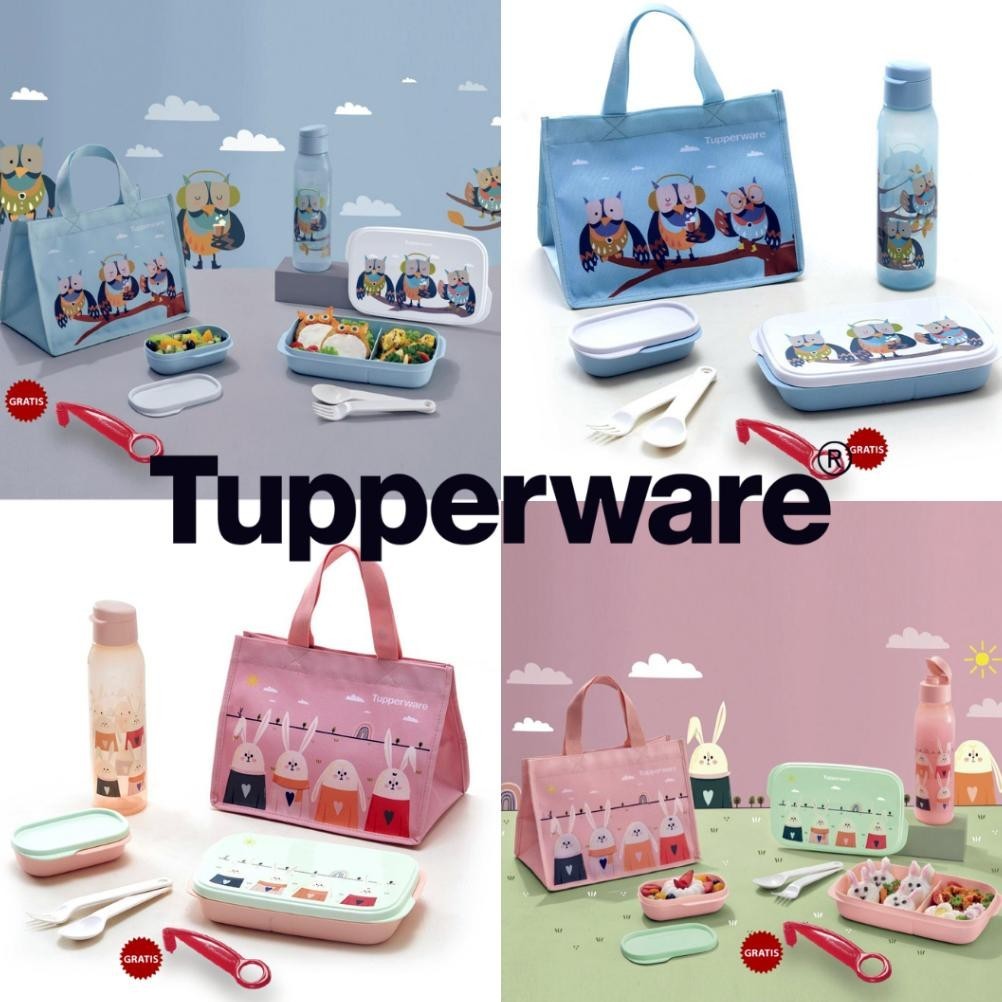 (PROMO BULANAN) PROMO Tupperware  Foodie Buddy LUNCH SET bekal makan