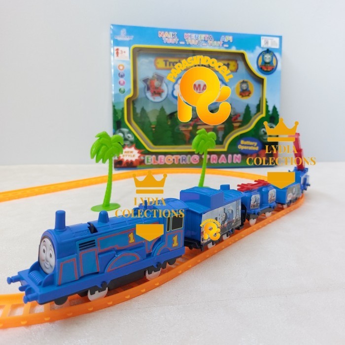 Mainan Kereta Api Tomas Tra Oval Baterai Muatan Hewan