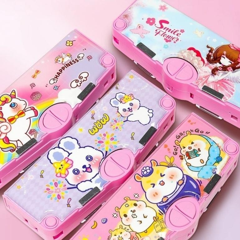 

Cuci Gudang Tempat Pensil Karakter Anak Laki Laki Multifungsi Kotak Pensil Magnet Tombol Rautan Pencil Case BisaCod