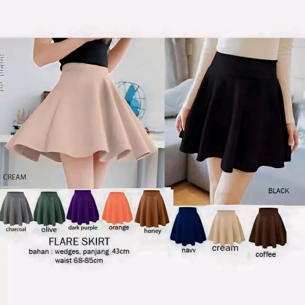 Rok Mini Olahraga Atas Lutut Perempuan Wanita Terlaris Korean Style Joging Bisa Cod Remaja Casual Ro