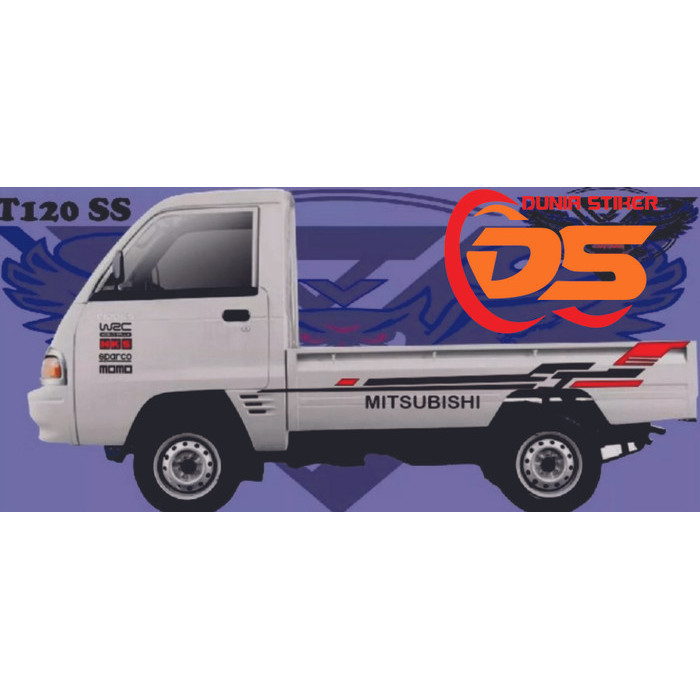 Cutting Stiker Mobil Pick Up Colt T120Ss Stiker Striping Mobil Pick Up