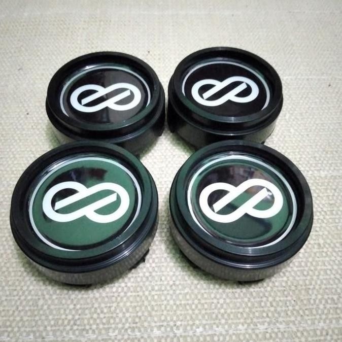 READY STOK TUTUP VELG DOP RODA ENKEI HITAM DIAMETER 6.3 CM ORIGINAL