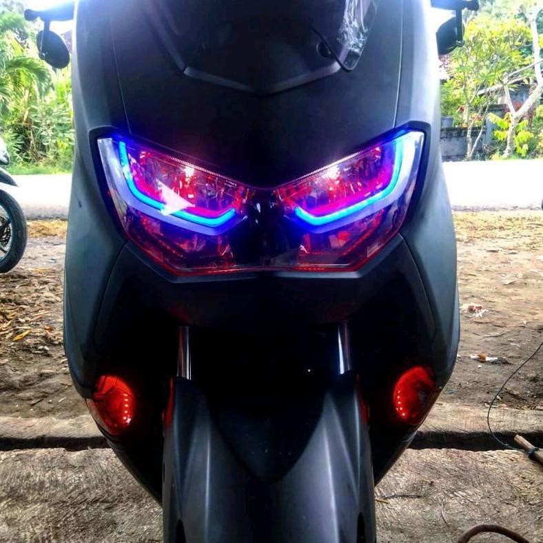 Ready Keyled Lampu Alis New Nmax / All New Nmax 2020 2021 2022 Drl Bonus Devil / Sepasang 30Cm Bonus