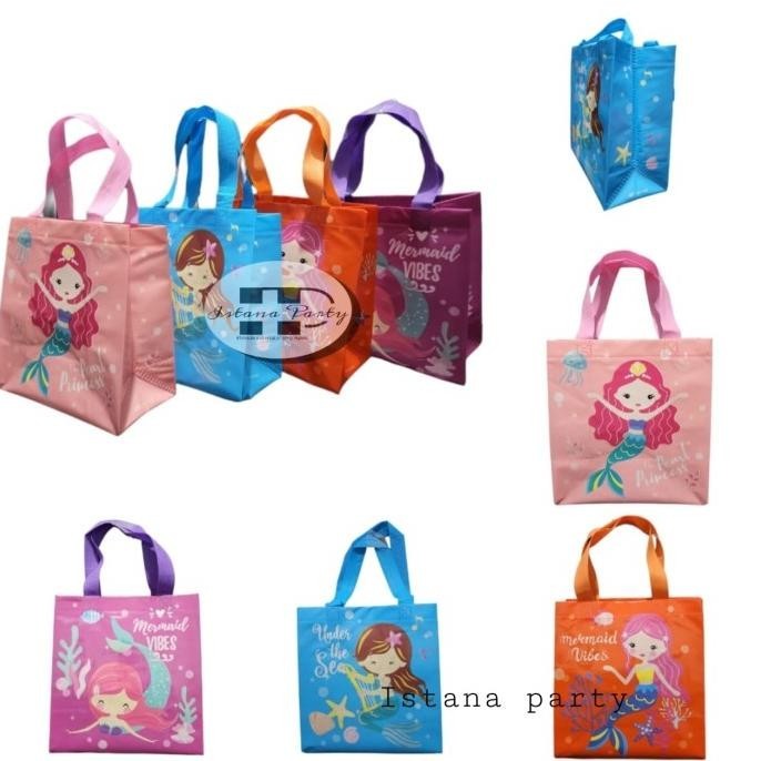 

*#*#*#] Tas souvenir ulang tahun mermaid / Goodie bag ulang tahun ukuran S