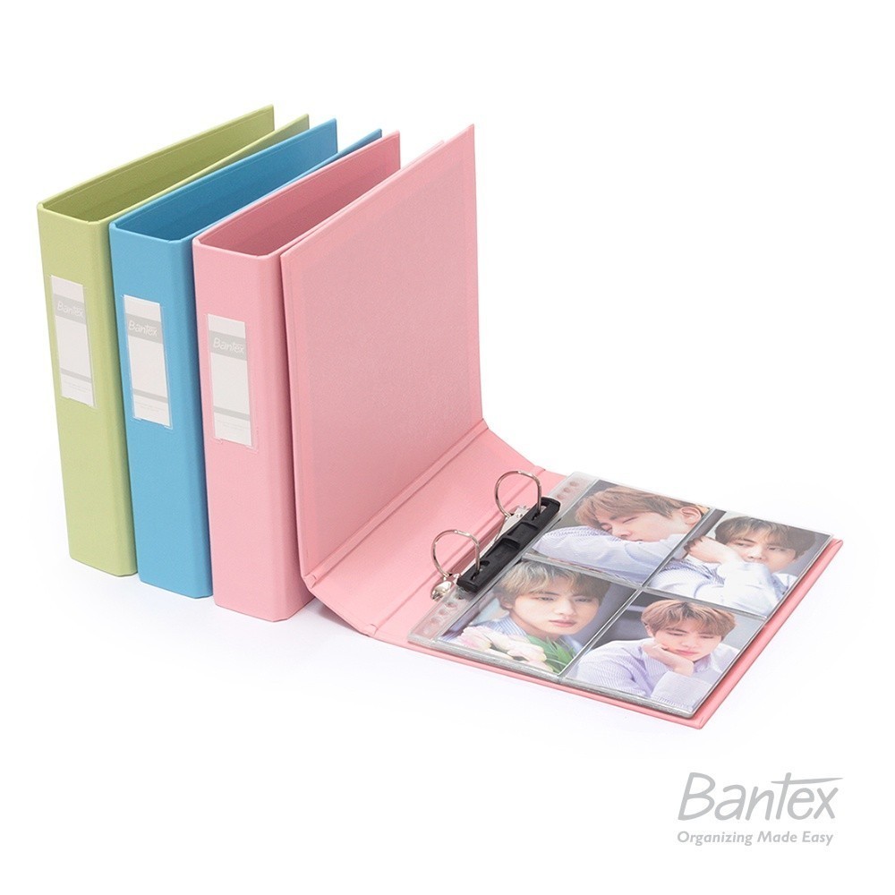 

[Pelangi Stationery] Bantex Photocard Album A5 2 Ring Binder Bubble Gum 8221P