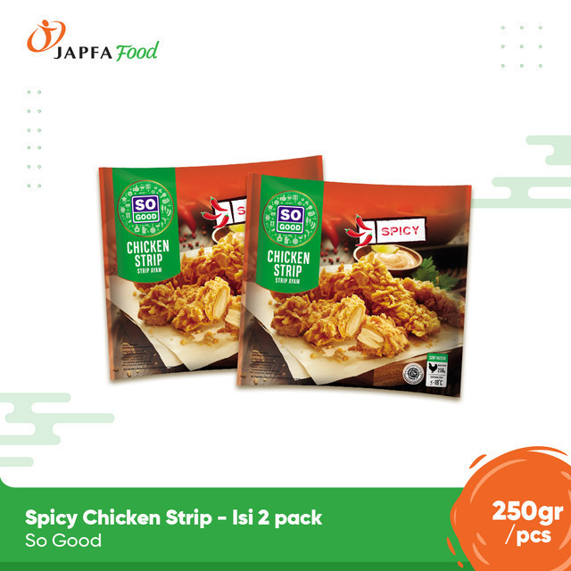 

So Good Spicy Chicken Strip 250gr - Isi 2 pack