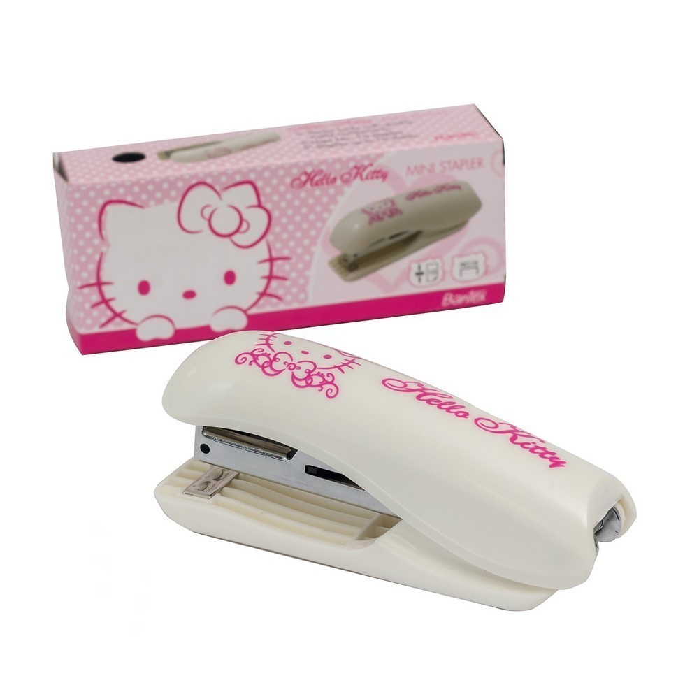 

[Stationery Home] Bantex Mini Stapler Hello Kitty White 9330A07HK