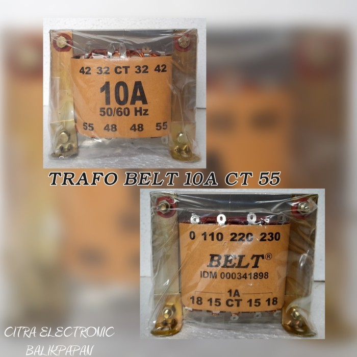 Stok Terbatas.. Trafo Belt 10A Ct 55V