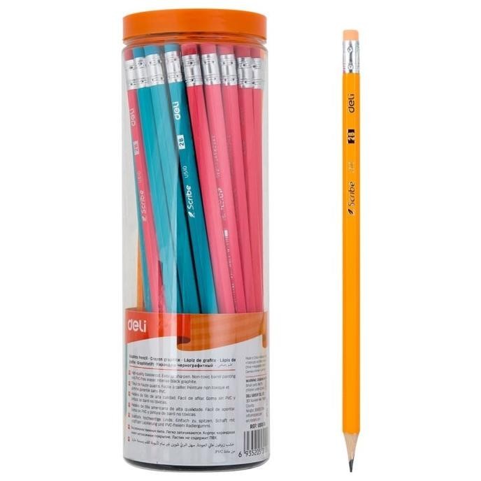 

Deli Pensil / Pencil - 2B 50pcs/tabung - Sudah diasah EU51006