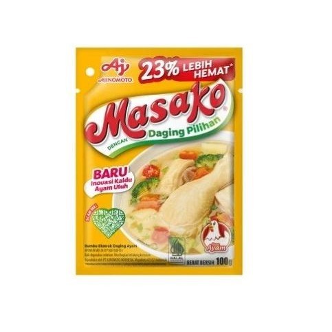 

Masako Sapi Bumbu Daging Ayam Pilihan 100 Gr