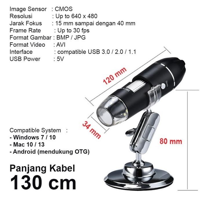 

Microscope Mikroskop USB Digital Zoom Magnifier Monokuler Kamera