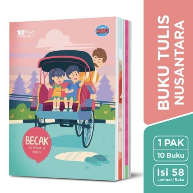 

Buku Tulis SiDu 58 Lembar / Sinar Dunia 58 Lembar PER PAK