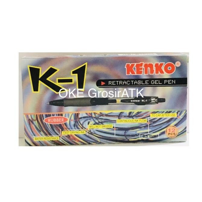 

Pulpen Kenko K1 Cetek / Pulpen Gel Kenko K1 [Lusin]