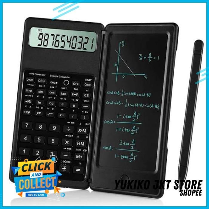 

KALKULATOR LIPAT CALCULATOR ILMIAH SCIENTIFIC E-WRITER LCD NOTE PEN S9 YUKIKO STORE LUAR BIASA!!