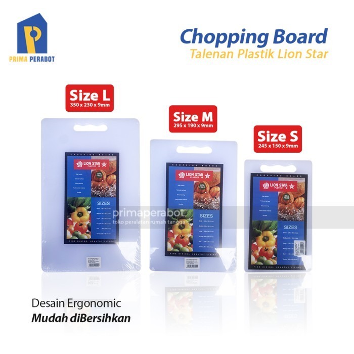 Talenan Plastik /Chopping Board Ukuran Besar (L) Lion Star