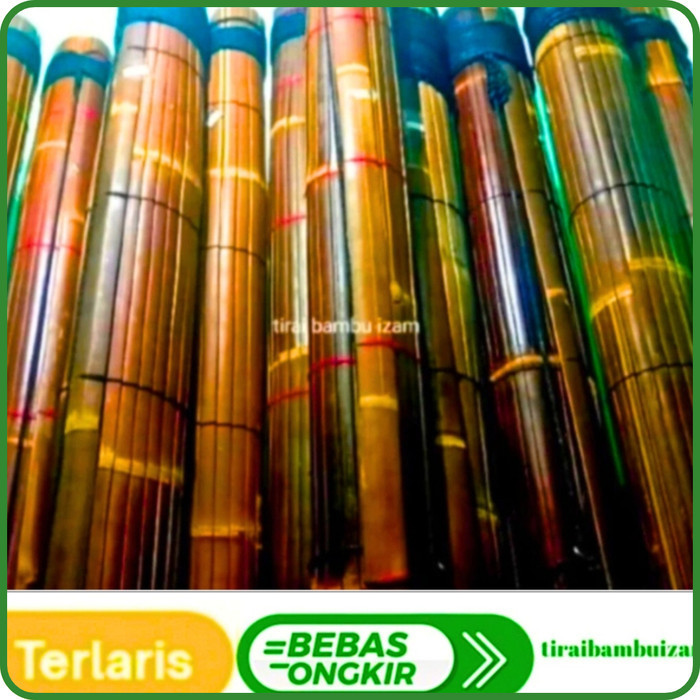 Premium Kerai Tirai Bambu Outdoor Krei Gulung Krey Krei Kerey