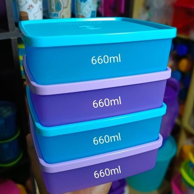 Promo  Large Square Tupperware | Tempat Bekal Makanan Tanpa Sekat GT