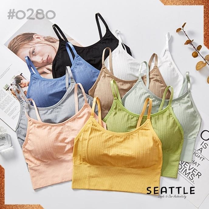 Premium Sport Bra BH Polos Gym Lari Bralette Pakaian Dalam