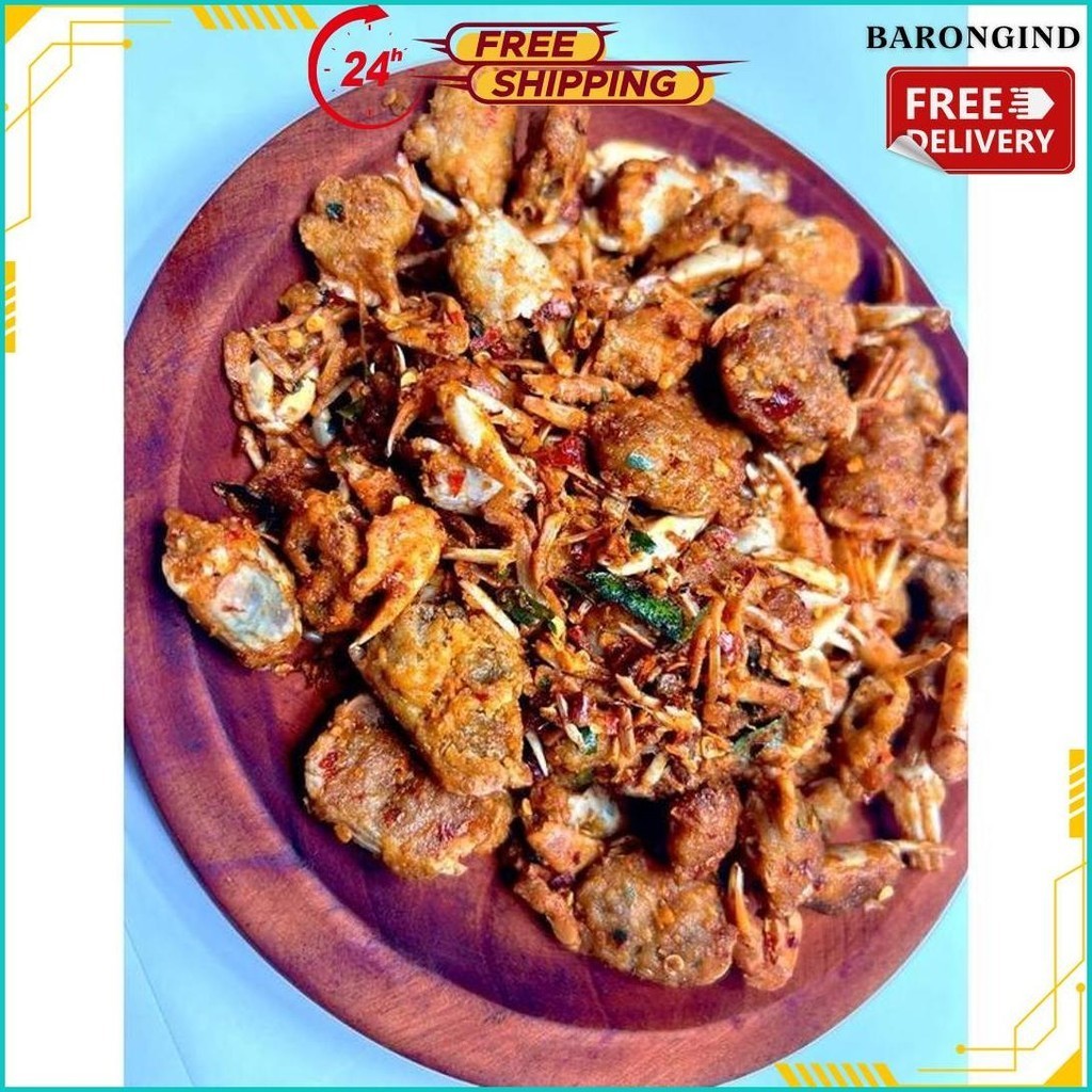 

Baby Carb Crispy 500 Gram| Baby Crab Pedas Daun Jeruk | Baby Crab Rajungan Gratis Ongkir