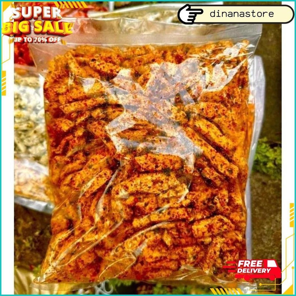 

1 Kg Basreng Pedas Daun Jeruk Pedas Basreng Viral Rasa Pedas Daun Jeruk 1Kg Original Produk