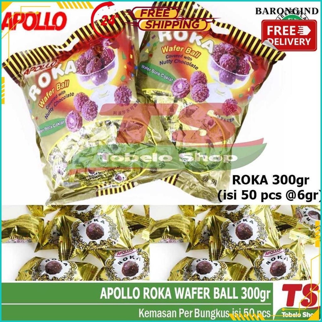 

Apollo Roka Wafer Ball Isi 50 Pcs Siap Kirim