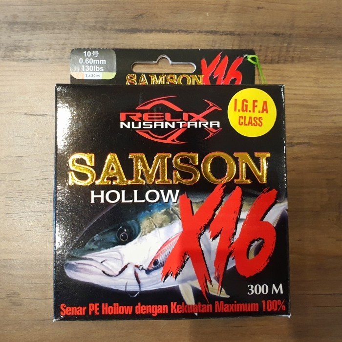Senar Samson X16 Pe 10 Hollow 300 Meter Relix Nusantara