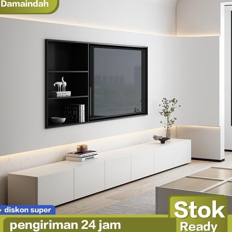 Meja TV 240CM / Meja TV Gantung / IKEA BEST Identik / Kabinet TV / Meja TV Minimalis / Meja TV Minim