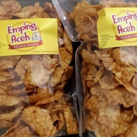 

Emping Aceh Pedas Manis Cap 500G