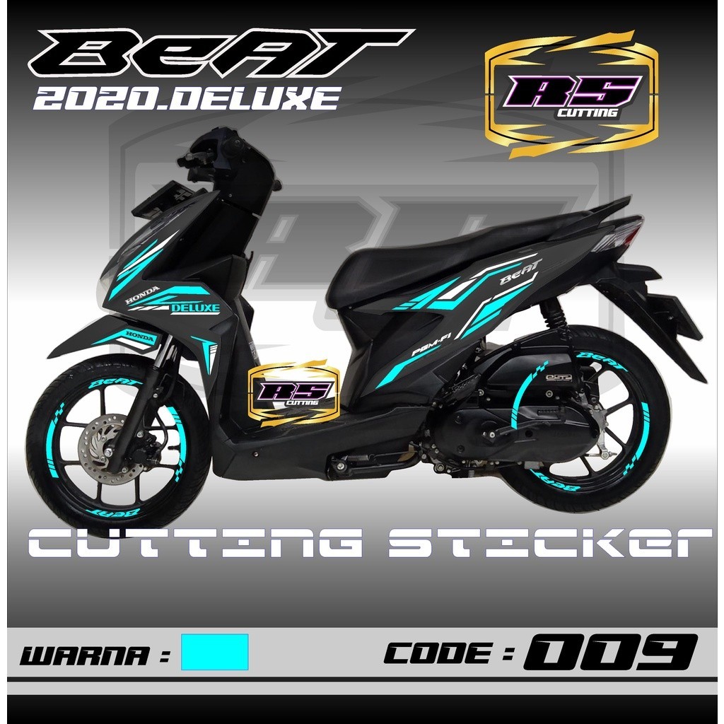 Rs Cutting Stiker Beat Deluxe - Aksesoris Motor Stiker Honda Beat 2020 2021 2022 Schotlite Cutting