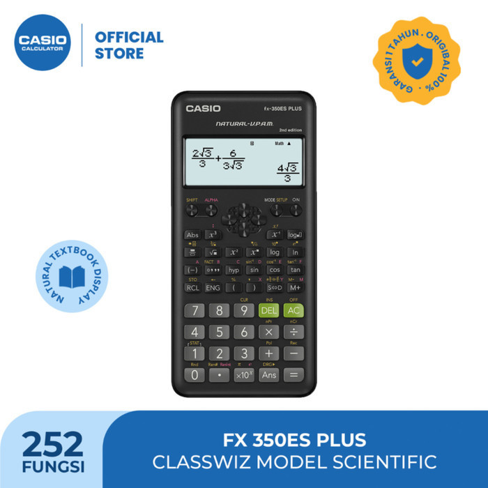 

Ready Casio Scientific Calculator FX-350ES Plus