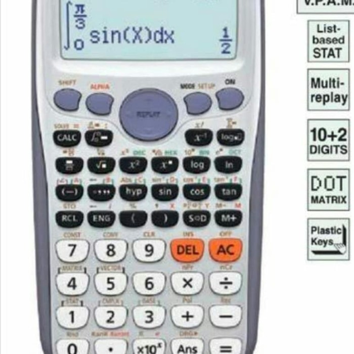 

Ready CALCULATOR/KALKULATOR SCENTIFIC CASIO FX 570ES PLUS#STOK TERBATAS