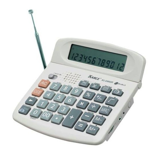 

Ready KARCE D66GR-(12digit.)MULTIFUNGSI;GAME,RADIO,&ORGANIZER