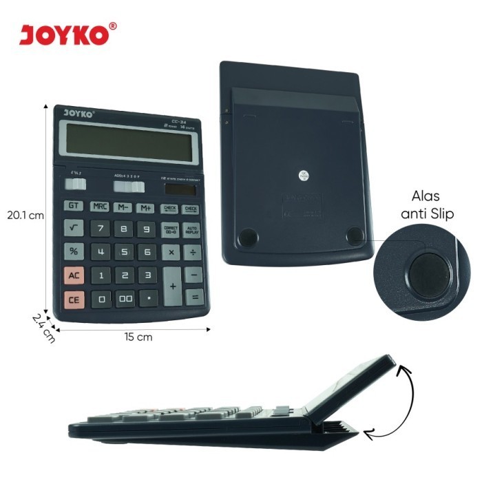 

Ready Calculator / Kalkulator Joyko CC-34 / 14 Digits / Check Correct