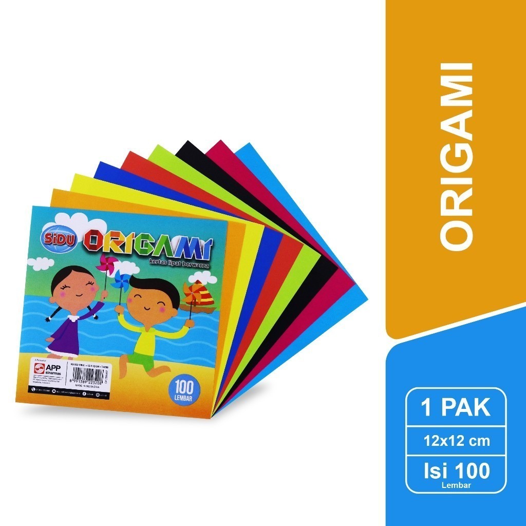 

[Omar Pasha Stationery] SiDU Kertas Origami 120 X 120Mm 100 Lembar - SDU KS 100 K