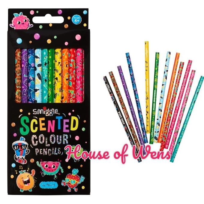 

SMIGGLE SCENTED COLOUR PENCIL PACK X14 ORIGINAL - PENSIL WANGI SMIGGLE