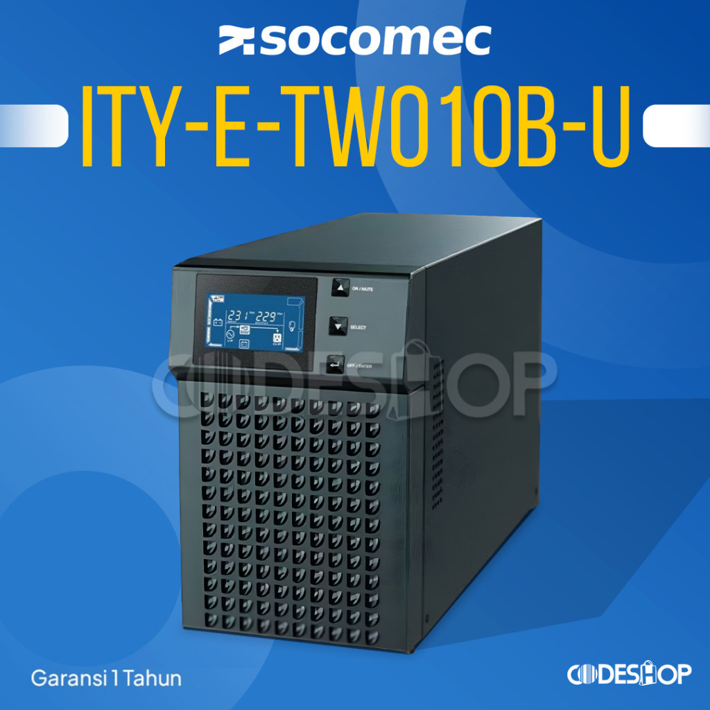 UPS Komputer Socomec ITYSE 1000VA 800 Watt ITY-E-TW010B-U Non CE