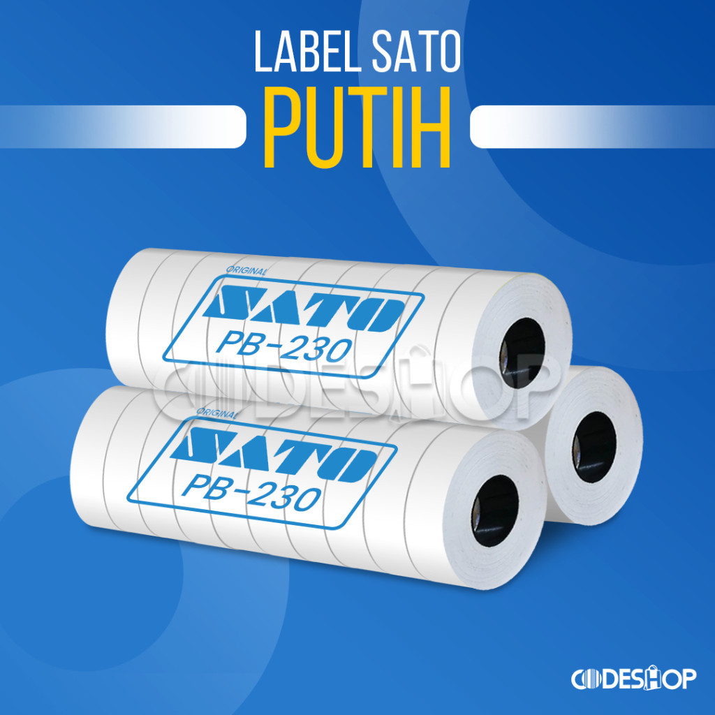 

Label Sato Putih 16x23 16 x 23 Printer Sato PB-230