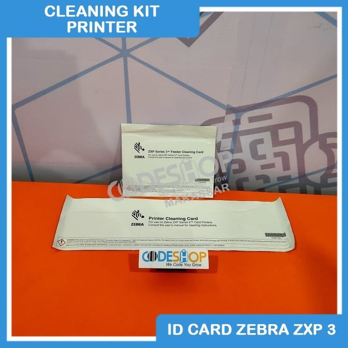 Terlaris CLEANING KIT ID CARD PRINTER ZEBRA ZXP SERIES 3 | ZXP3 | ZXP 3