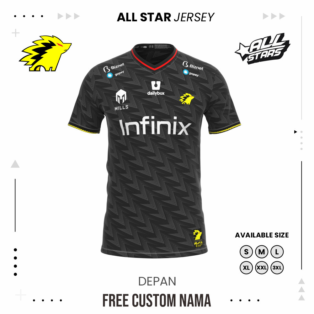 JERSEY ESPORT ONIC TERBARU 2024 | JERSEY ONIC | FREE CUSTOM NAMA | BAHAN DRI-FIT PREMIUM | ALLSTAR J