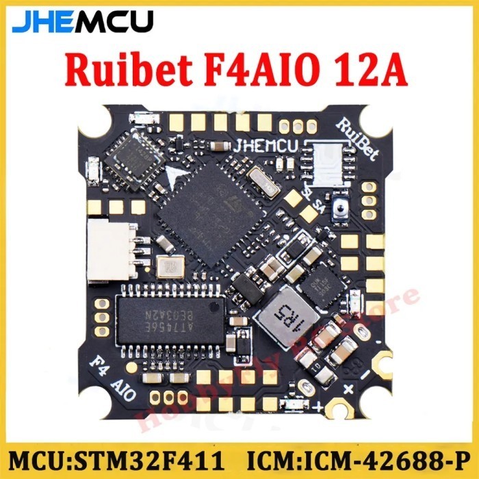 Flight Controller FC JHEMCU F4AIO F411 12A ESC with BEC Micro Drone