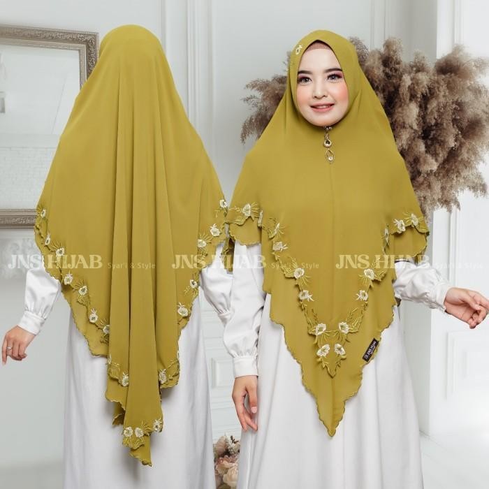 Khimar Malika/Hijab Bordir  Jns Hijab