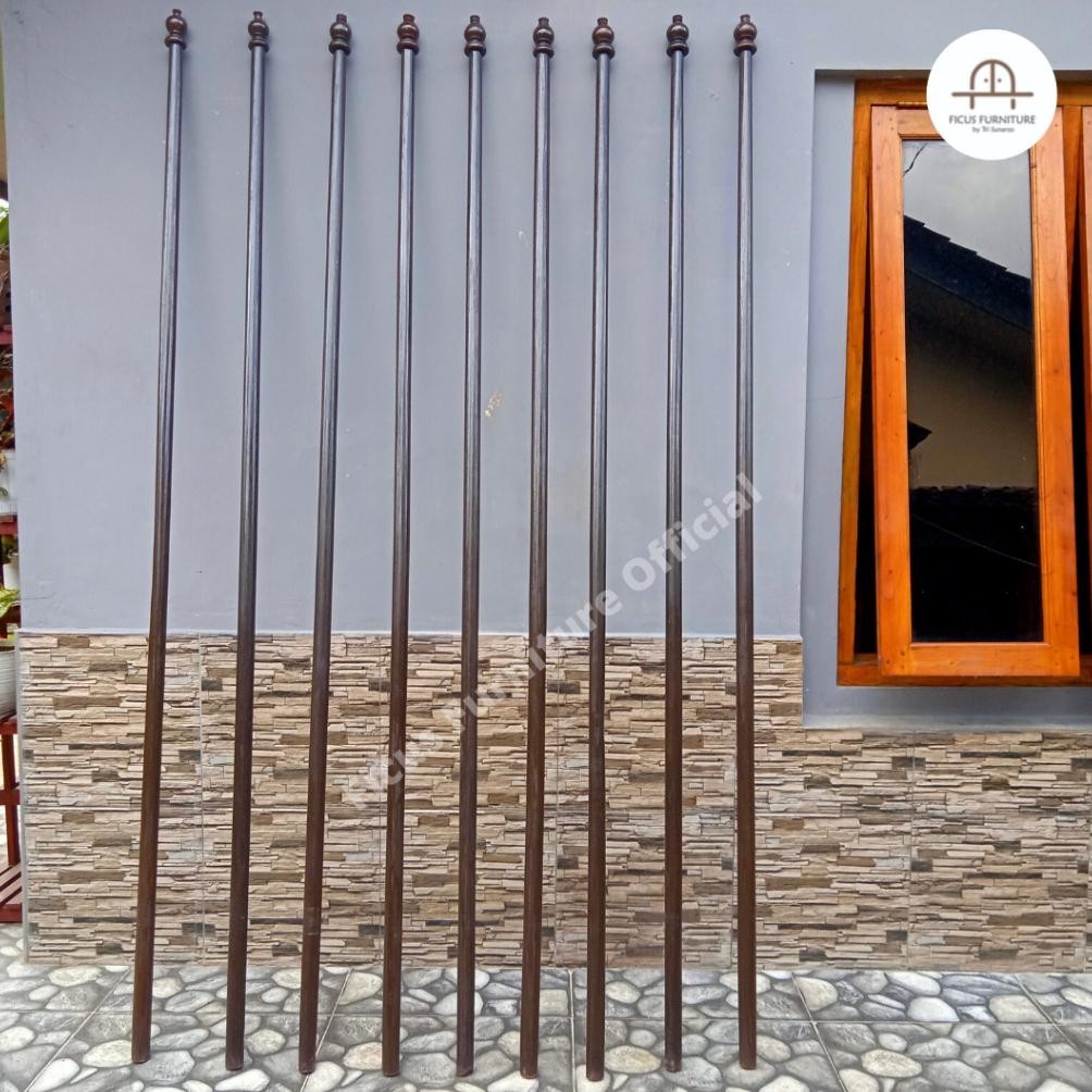 2er-54 Tiang Bendera / Tiang Bendera Ruangan / Tiang Bendera Kayu Premium