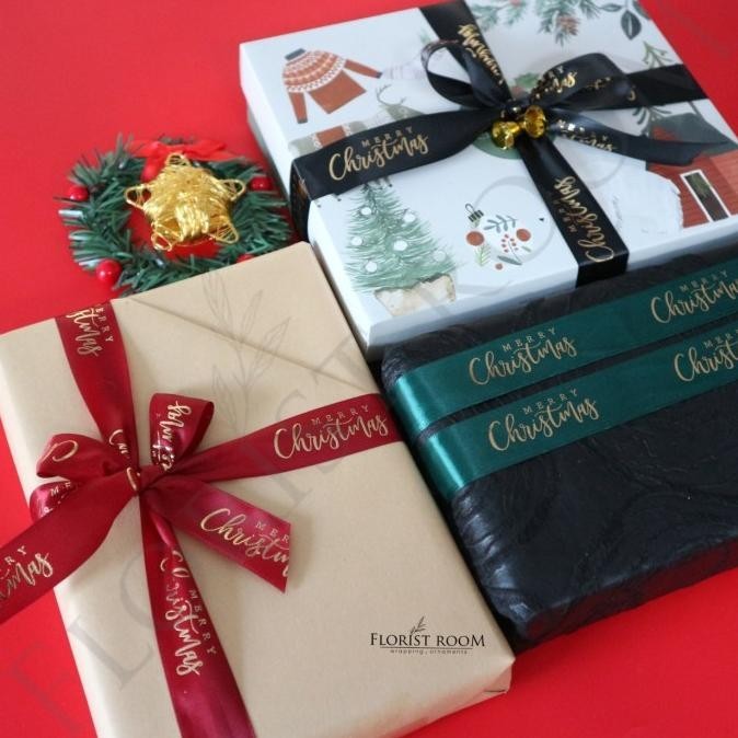 

Pita Satin Merry Christmas 2.5cm x 20yard - Kode : 15208225
