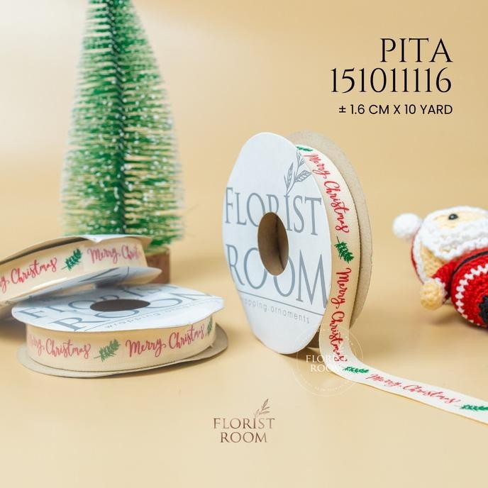 

Pita 151011116 1.6cm x 10yard - Christmas Ribbon