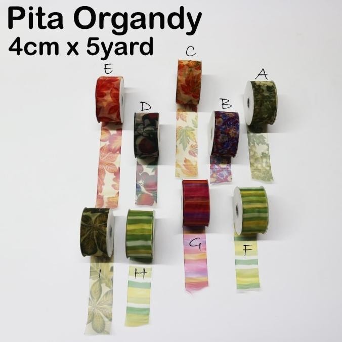 

Pita Organdy 4cm x 5yard - pita murah - pita motif - Ribbon