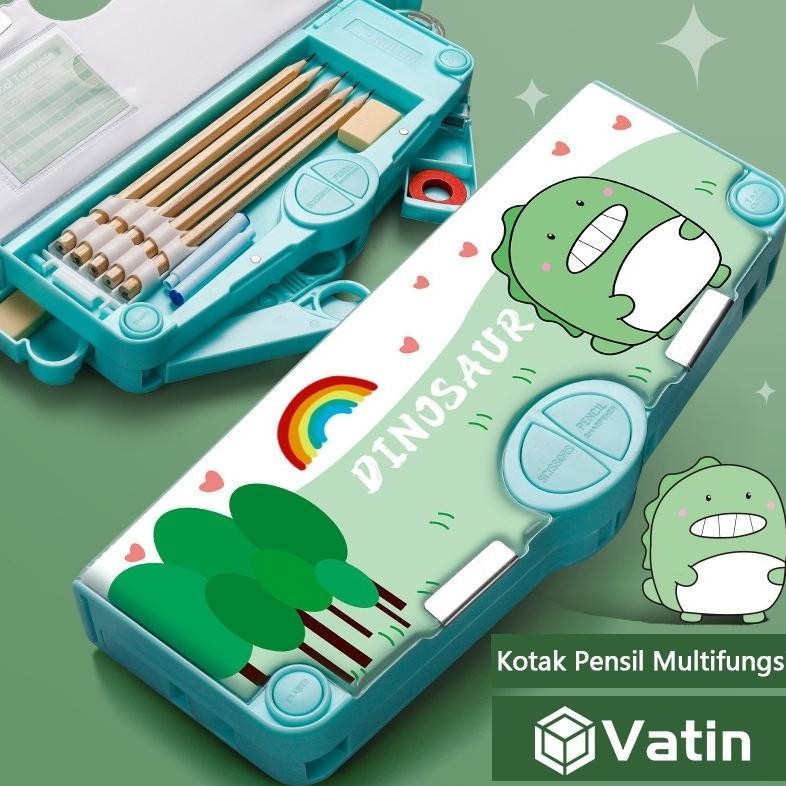 

MMA-1318 Tempat Pensil/Pouch/Kotak Pensil Multifungsi Lengkap Peruncing Gunting Isolasi Penghapus Penggaris-Vatin_Shop Original