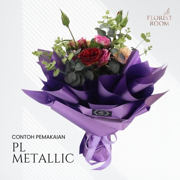 

20 Lembar PL Metallic -Wrapping -Barang florist -Bouquet Bunga