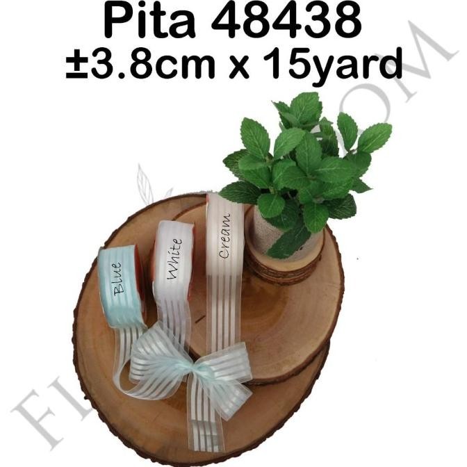 

Pita 48438 3.8cm x 15yard - Ribbon - Kado - Hadiah - Barang Florist