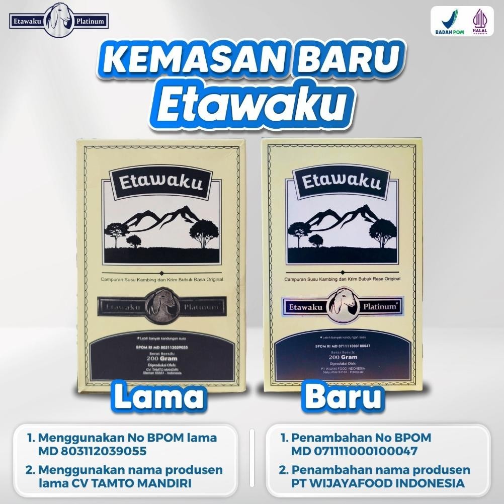 

Flash Sale Etawaku Platinum Susu Kambing Segar Etawa Bubuk Krimer Nabati Atasi Masalah Pernafasan Isi 200 Gram Murah
