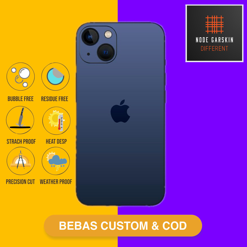 Garskin Skin Iphone 13 Reguler Fullbody atau Backonly - titanium series Kode - rhp0
